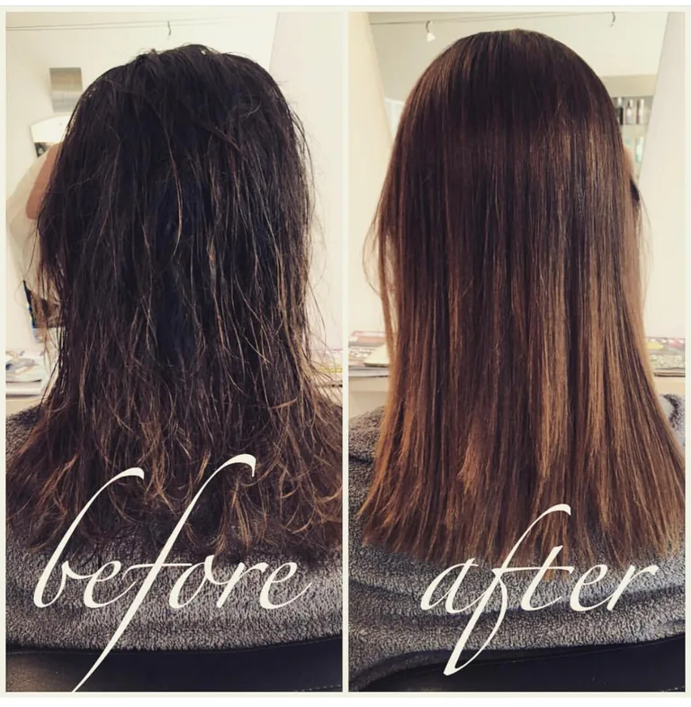 Langes, geschmeidiges Haar nach Kerasilk Keratin-Behandlung – natürlicher Glanz und weicher Fall